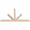 Ekena Millwork Saratoga Smooth Timber Gable Bracket, Douglas Fir, 72"W x 45"H x 3 1/2"D x 3 1/2"F, 15/12 Pitch GBW072X45X0404SAR00SDF - alternate 4